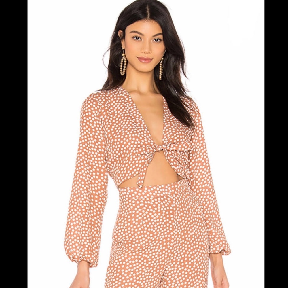 Endless Summer,ChaCha CropTop terracotta Polka Dot